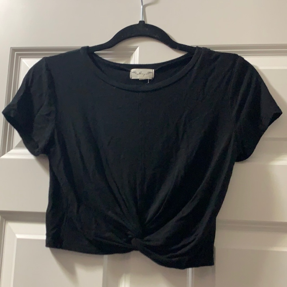 Knotted crop top